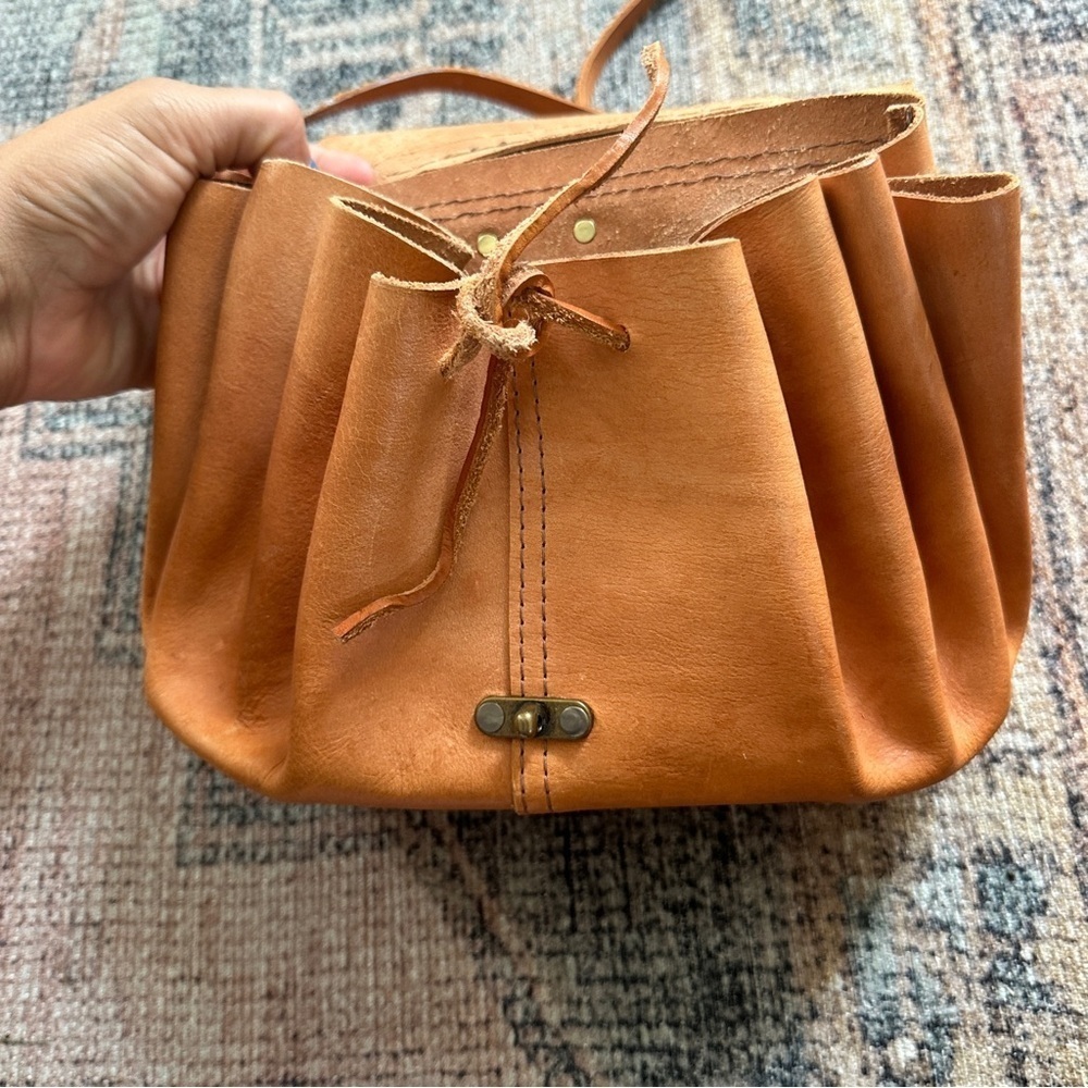 Vintage Isak and Inger Brown Leather Purse - Picture 3 of 6
